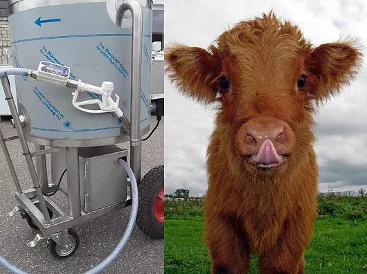 Milk taxi: a mobile pasteurizer tank for calf feeding