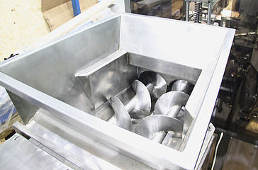Hopper of the butter packing machine