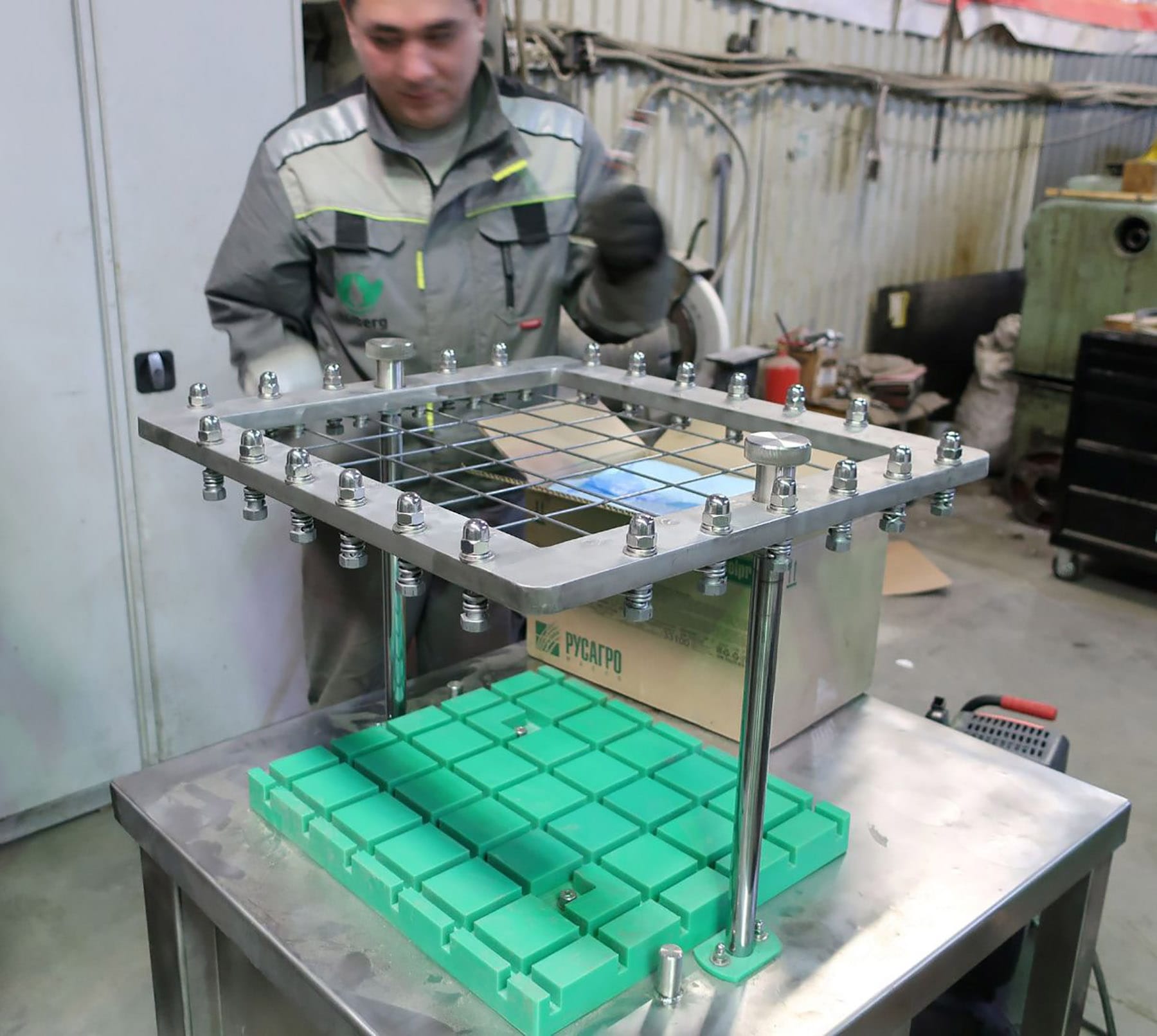 Cutting a butter block